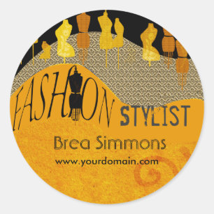 Beauty  Fashion Allurement  Consultant Stylist Classic Round Sticker