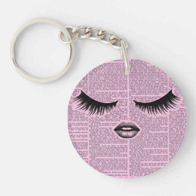 Beauty Fashion Art Acrylic Keychain (Front)