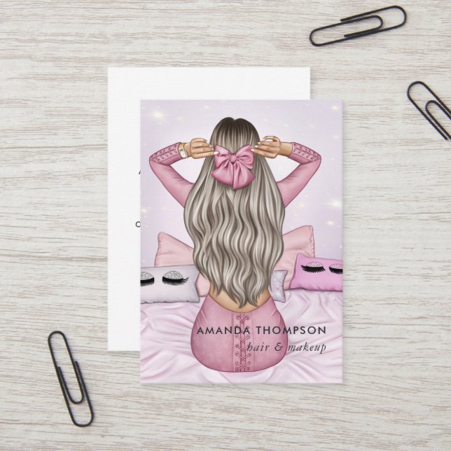 Beauty Fashion Business Card (Front/Back In Situ)
