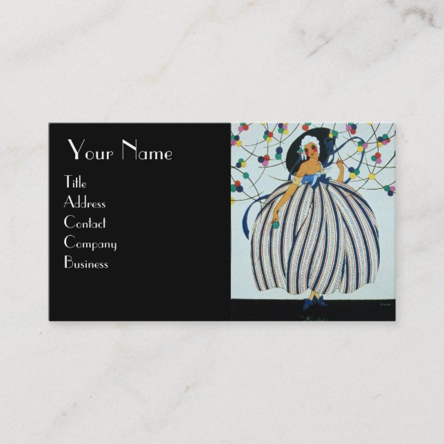BEAUTY  FASHION COSTUME DESIGNER MAKEUP ARTIST BUSINESS CARD (Front)