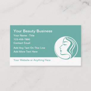 Beauty Fashion Makeup Business Cards