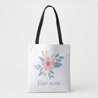 Beauty flower tote bag