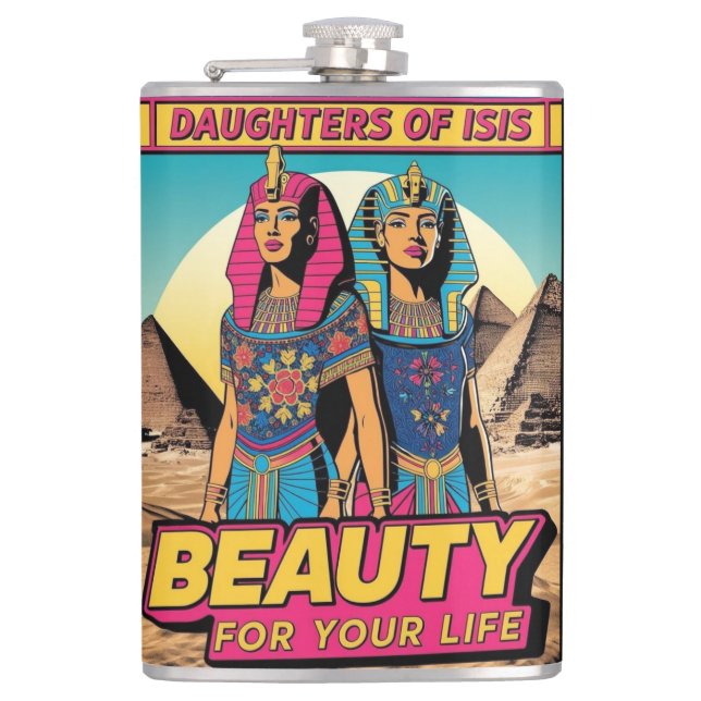 BEAUTY FOR YOUR LIFE HIP FLASK (Front)