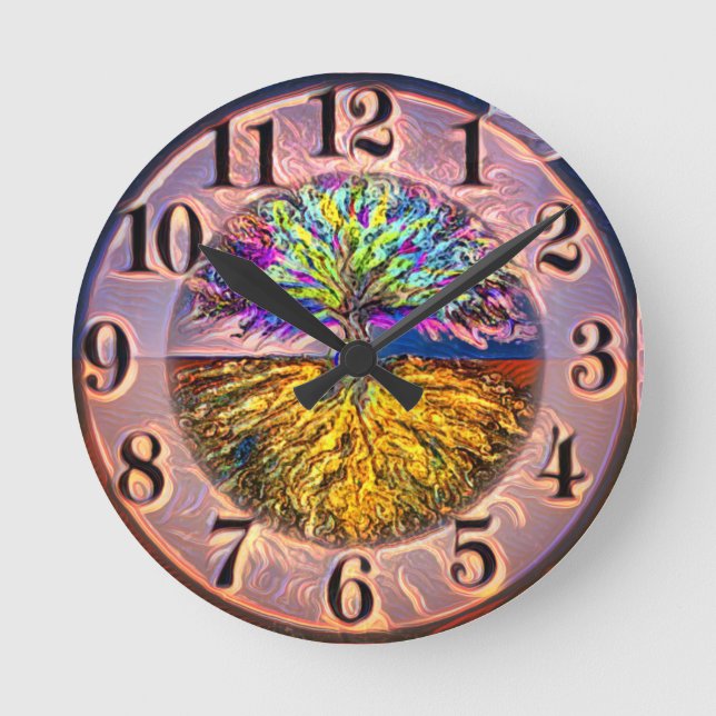 Beauty From Within Round Clock (Front)