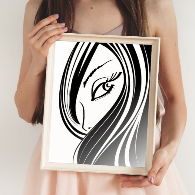 Beauty girl face poster (Creator Uploaded)