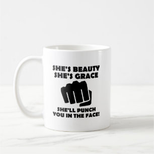 Beauty Grace Punch Funny Mug