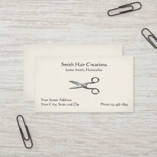 Beauty Hair Dresser Salon Business Card
