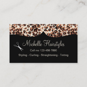 Beauty Hairstyle Design Business Card