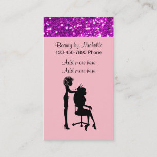 Beauty Hairstylist Business Card
