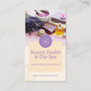 Beauty Health   Day Spa Business Card