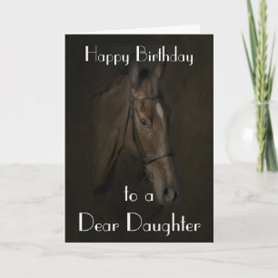 'BEAUTY' HORSE DAUGHTER GREETING CARD