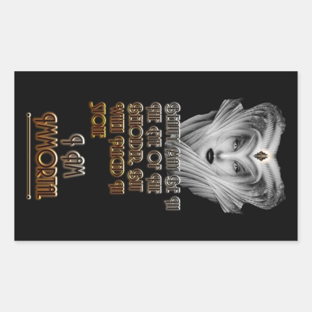 Beauty Immortal - Eye Of The Beholder Rectangular Sticker (Front)