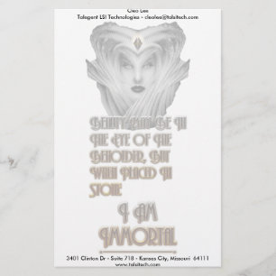 Beauty Immortal - Eye Of The Beholder Stationery