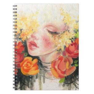 Beauty in Blossoms: Oil Painting Elegance Notebook