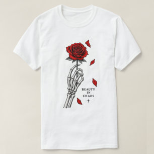 Beauty in Chaos Gothic Rose Art T-Shirt