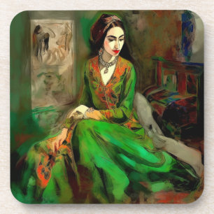Beauty in Green Coaster