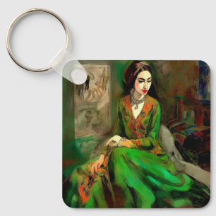 Beauty in Green Key Ring