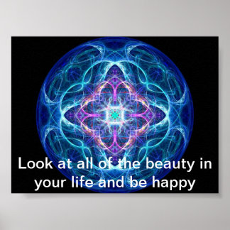 BEAUTY IN LIFE PSYCHEDELIC POSTER