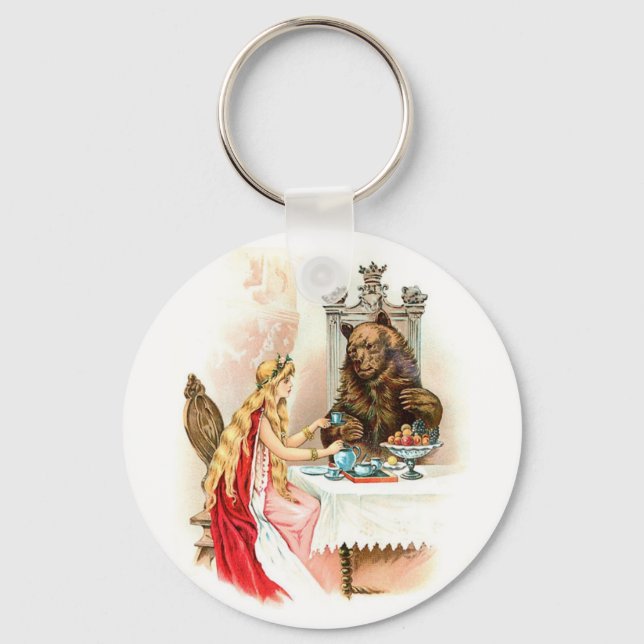 Beauty In Pink And The Beast  Key Ring (Front)