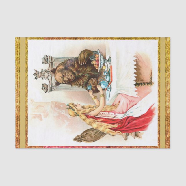 Beauty In Pink And The Beast Tissue Paper (Front)