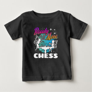 Beauty in the Move - Girls Chess Player Baby T-Shirt