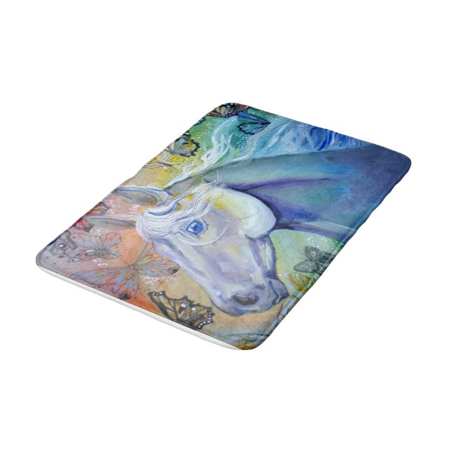 Beauty in the Sky Horse Bath Mat (Angled)