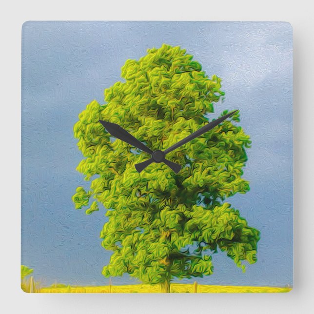 Beauty in the Storm Square Wall Clock (Front)