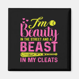 Beauty In The Street Beast In My Cleats Girls Soft Magnet