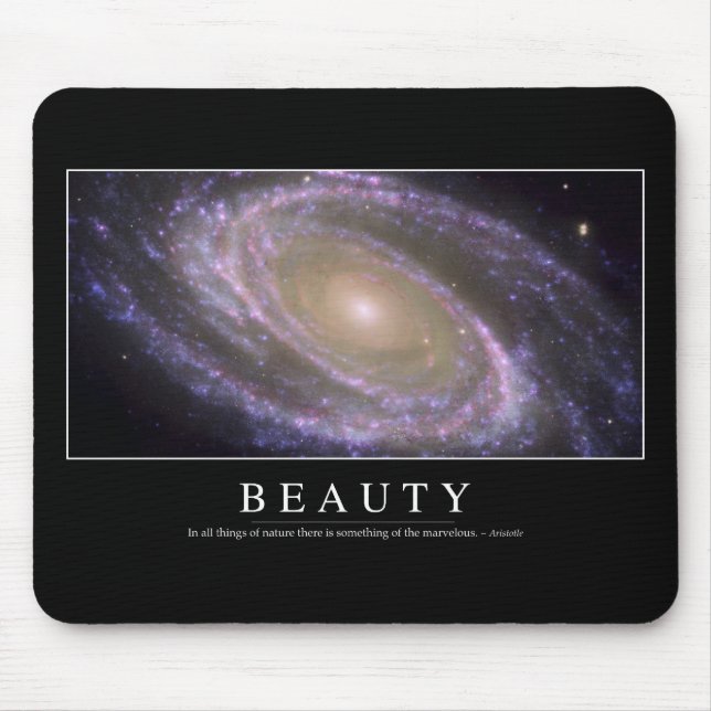 Beauty: Inspirational Quote 2 Mouse Pad (Front)
