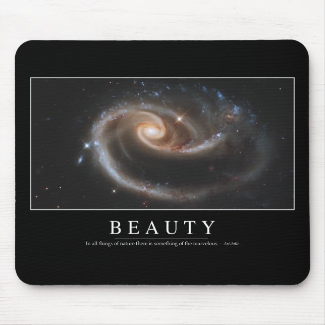 Beauty: Inspirational Quote 3 Mouse Pad (Front)
