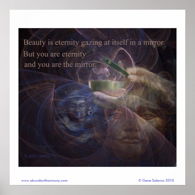 Beauty is eternity poster (Front)