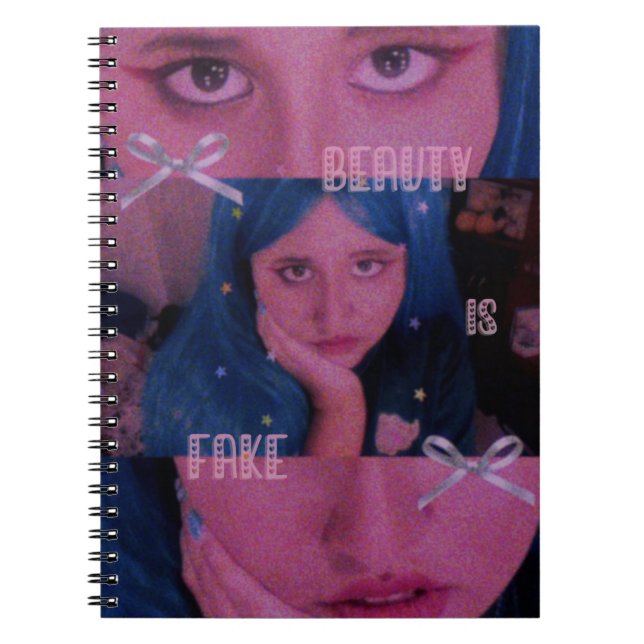 beauty is fake notebook (Front)