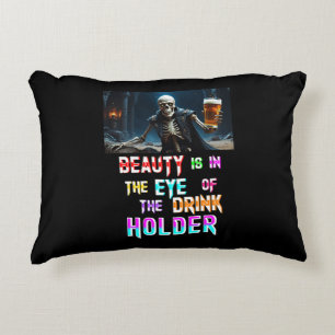 Beauty Is In The Eye Of The Drink Holder Decorative Cushion