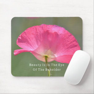 Beauty is Pink Iceland Poppy (photography by me) Mouse Pad