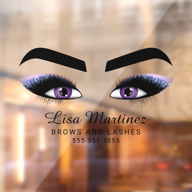 Beauty Lash Brow Business Purple Glitter (Sheet 2)