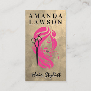 Beauty Logo   Salon Scissors Business Card