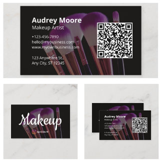 Beauty Makeup Artist Business Card