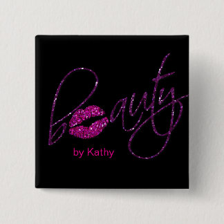 Beauty Makeup Cosmetology Salon Nail Hair Button 2