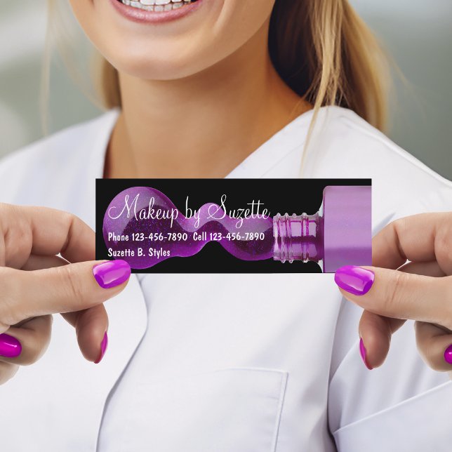 Beauty Makeup Mini Business Cards (Creator Uploaded)
