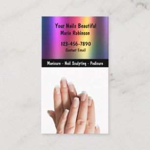 Beauty Manicured Nails Business Cards