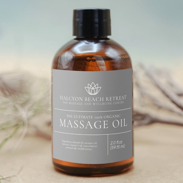 Beauty massage oil product ingredients grey label (Creator Uploaded)