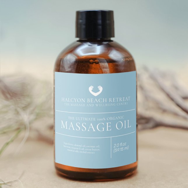 Beauty massage oil product ingredients label (Creator Uploaded)