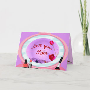 Beauty Mirror Mother's Day Card