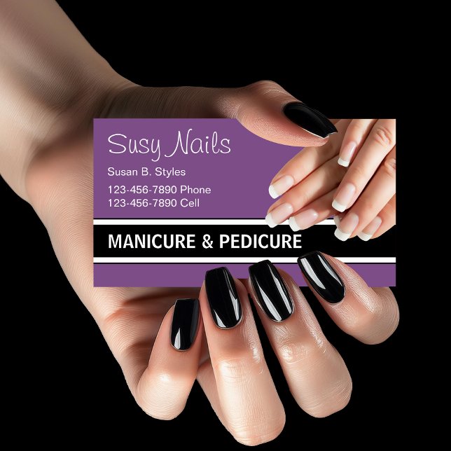 Beauty Nails Manicure Design Business Card (Creator Uploaded)