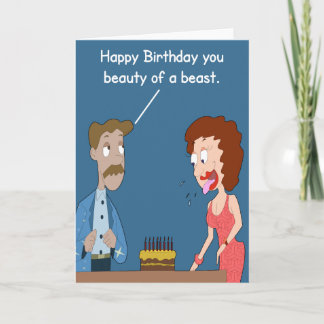 Beauty Of A Beast Birthday Card. Card