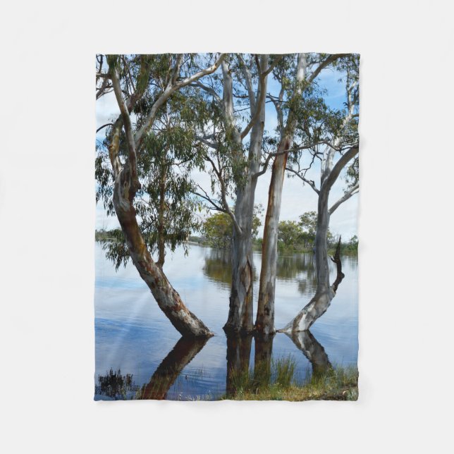 Beauty Of A Gum Tree  Small Fleece Blanket. Blanket (Front)