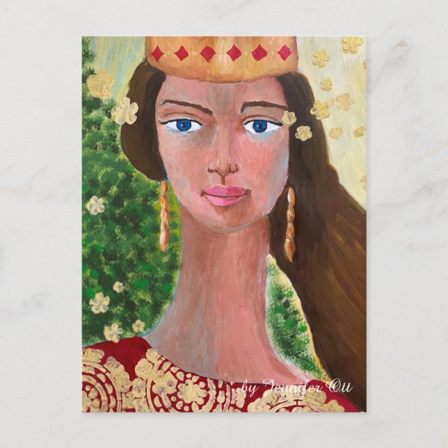 Beauty of a Queen Postcard (Front)