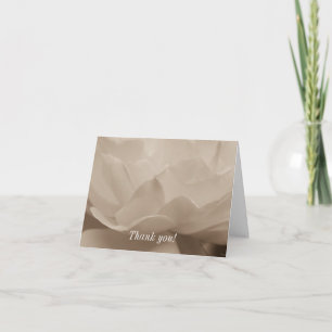 Beauty Of A Rose Sepia Thank You Card