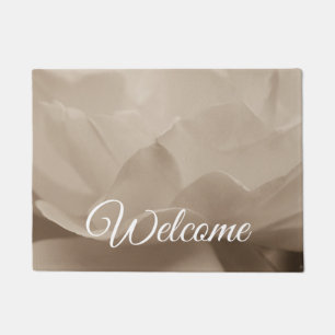 Beauty Of A Rose Sepia Welcome Doormat