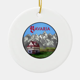 BEAUTY OF BAVARIA CERAMIC ORNAMENT